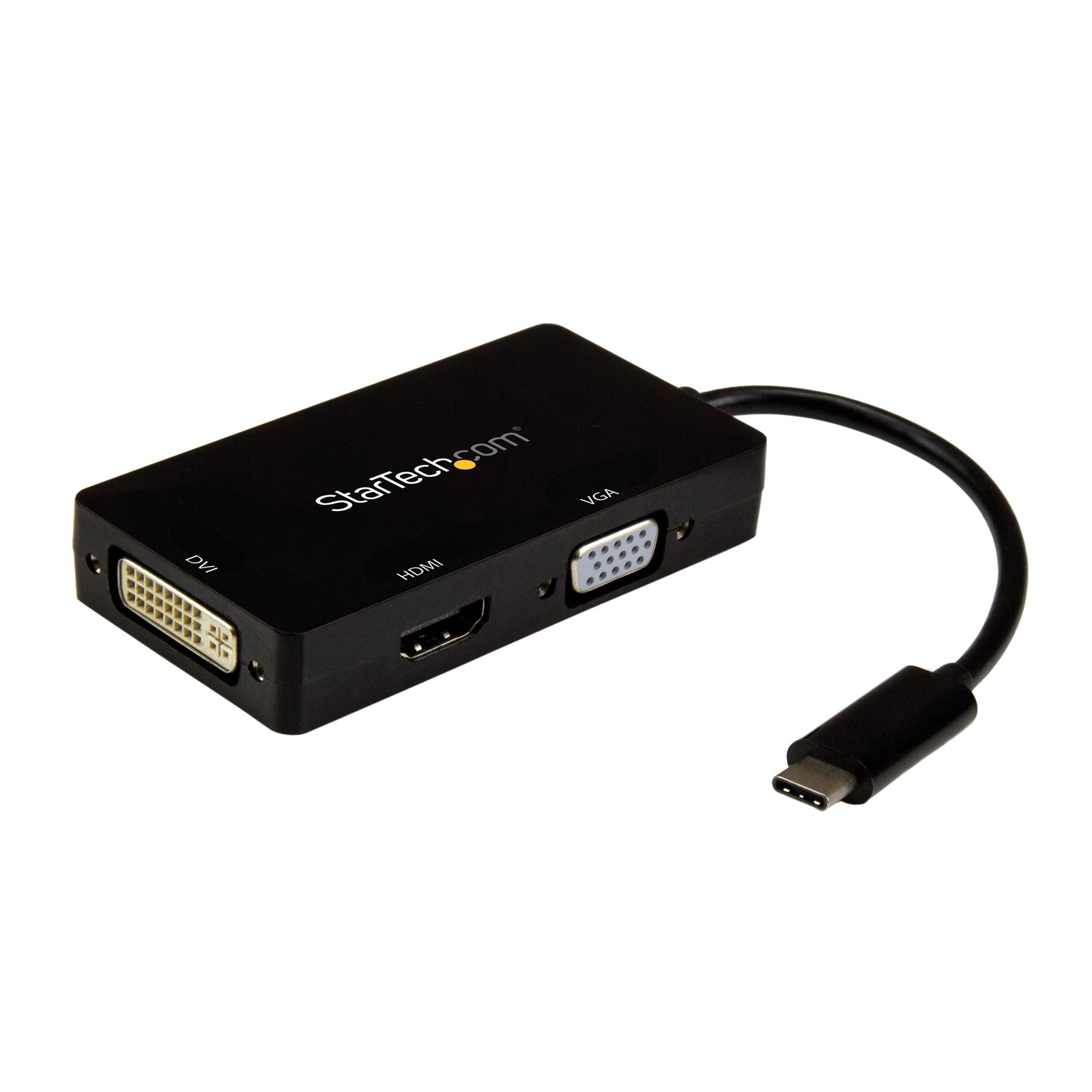 StarTech.com 4K USB C to HDMI, VGA & DVI Multi Port Video Display Adapter for Ma
