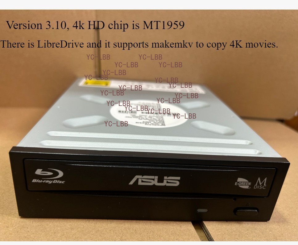 ASUS BW-16D1HT  Blu-ray burning machine supports 4K UHD （3.10）