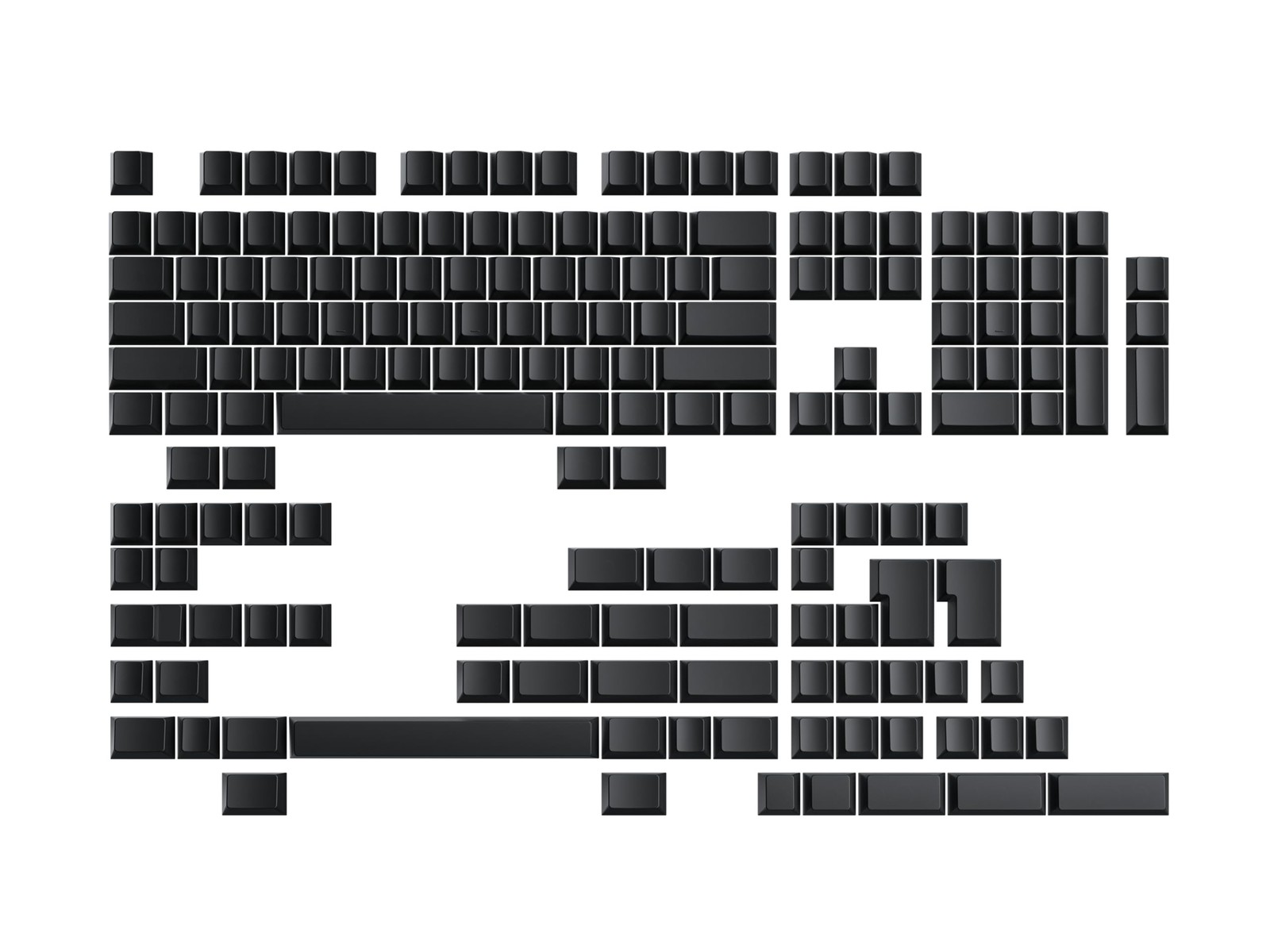 Black Ink POM Jelly Premium Custom Mechanical Keyboard Cherry Keycap 169 Keys