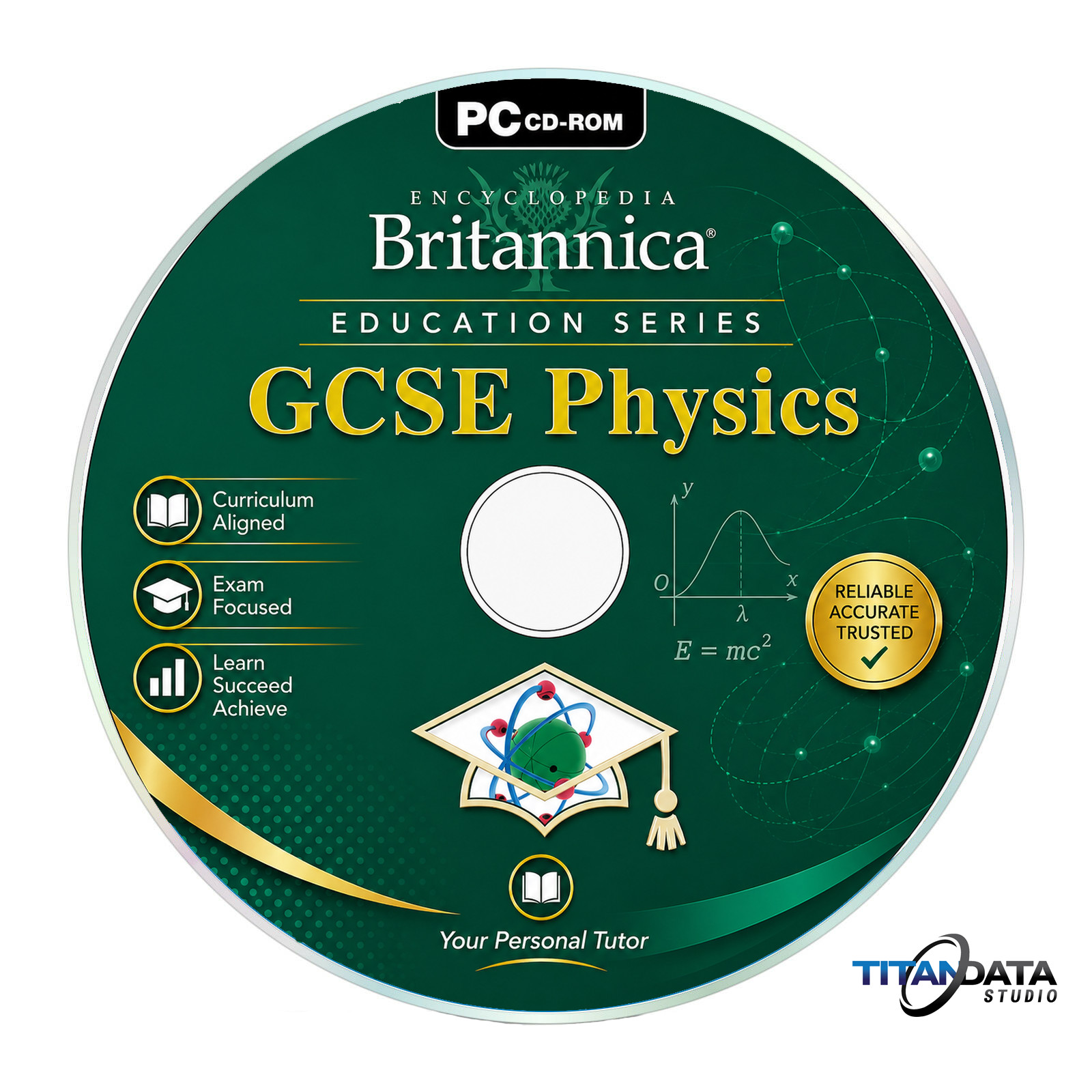 Encyclopedia Britannica GCSE Physics PC CD-ROM Windows 10 11 Learning Software
