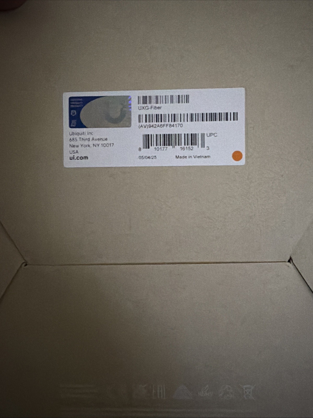Ubiquiti UniFi Gateway Fiber UXG- Fiber