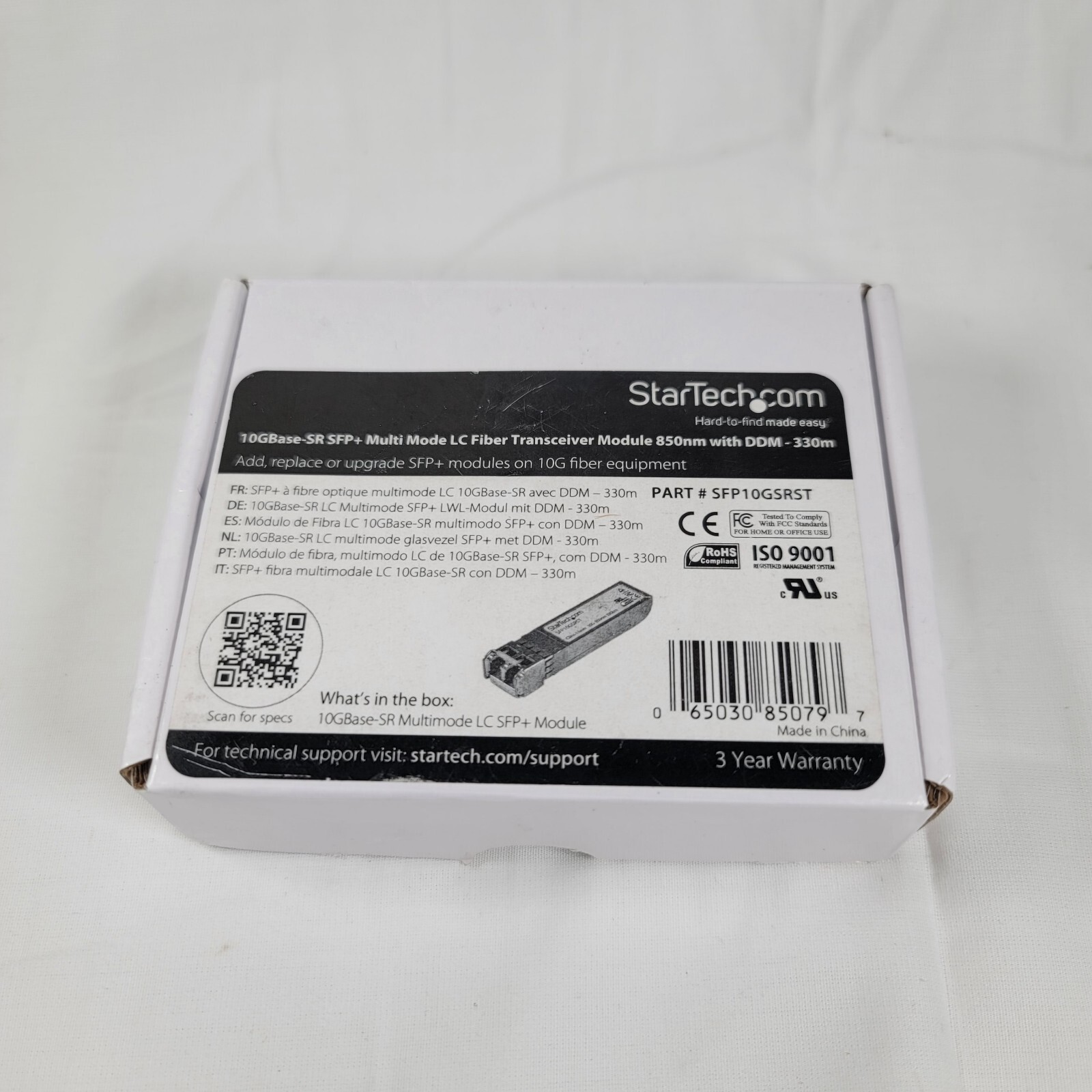 StarTech Cisco Compatible 10GBase-SR SFP+ Fiber Transceiver Module