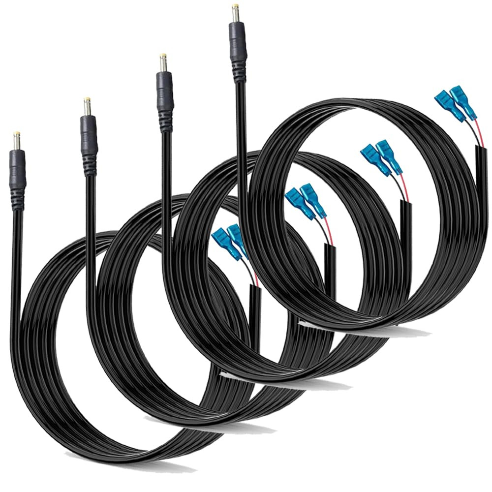 4 Pcs Power Cord, 5.5X2.1Mm DC External Cable Compatible with Spypoint, Stealth