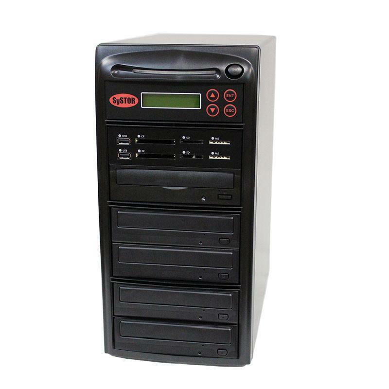 Systor Multi Media PLUS - USB SD CF Backup to 4 CD DVD Disc Duplicator 2YR WRNT