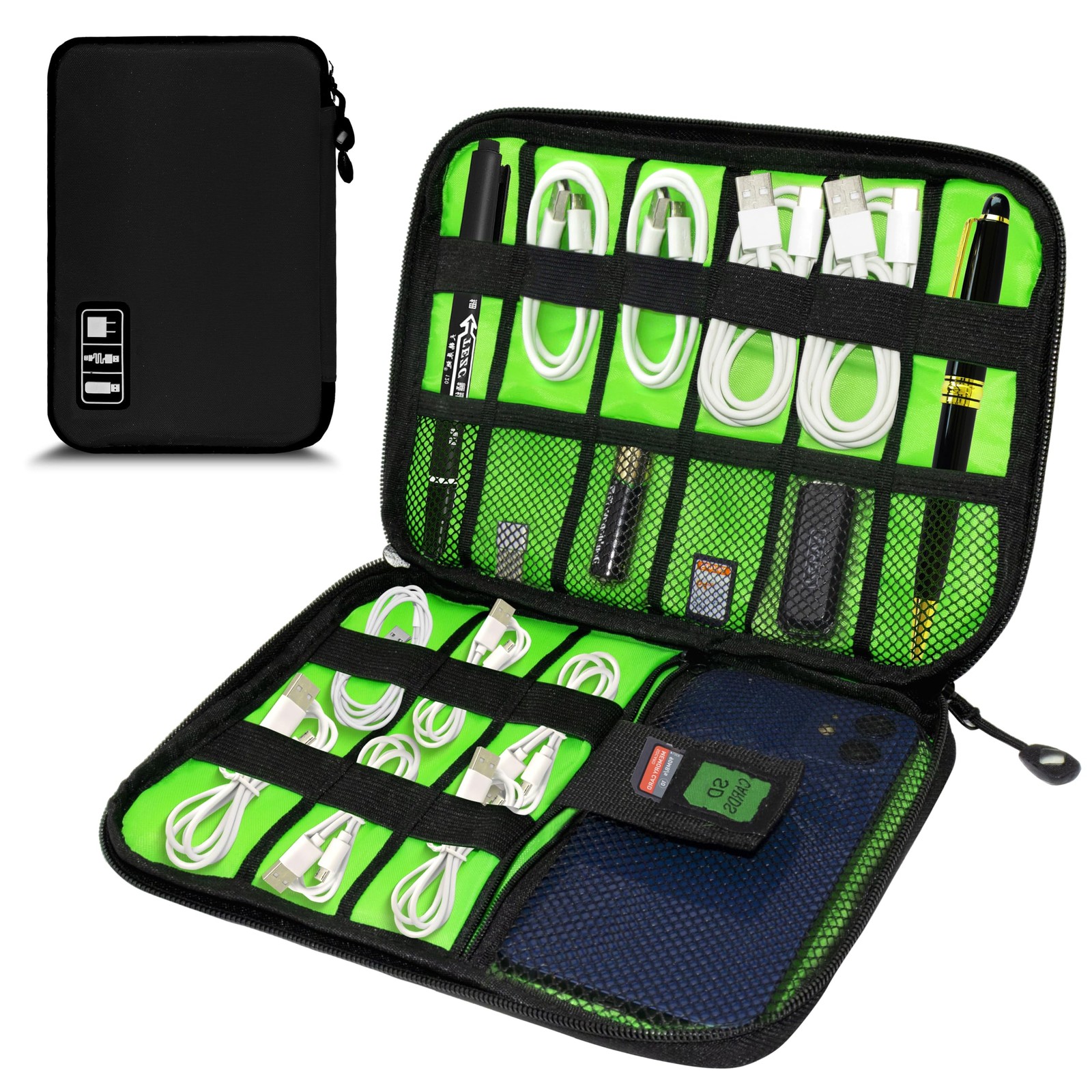 Electronics Organizer, Travel Cord Organizer Pouch, Cable Organizer Bags