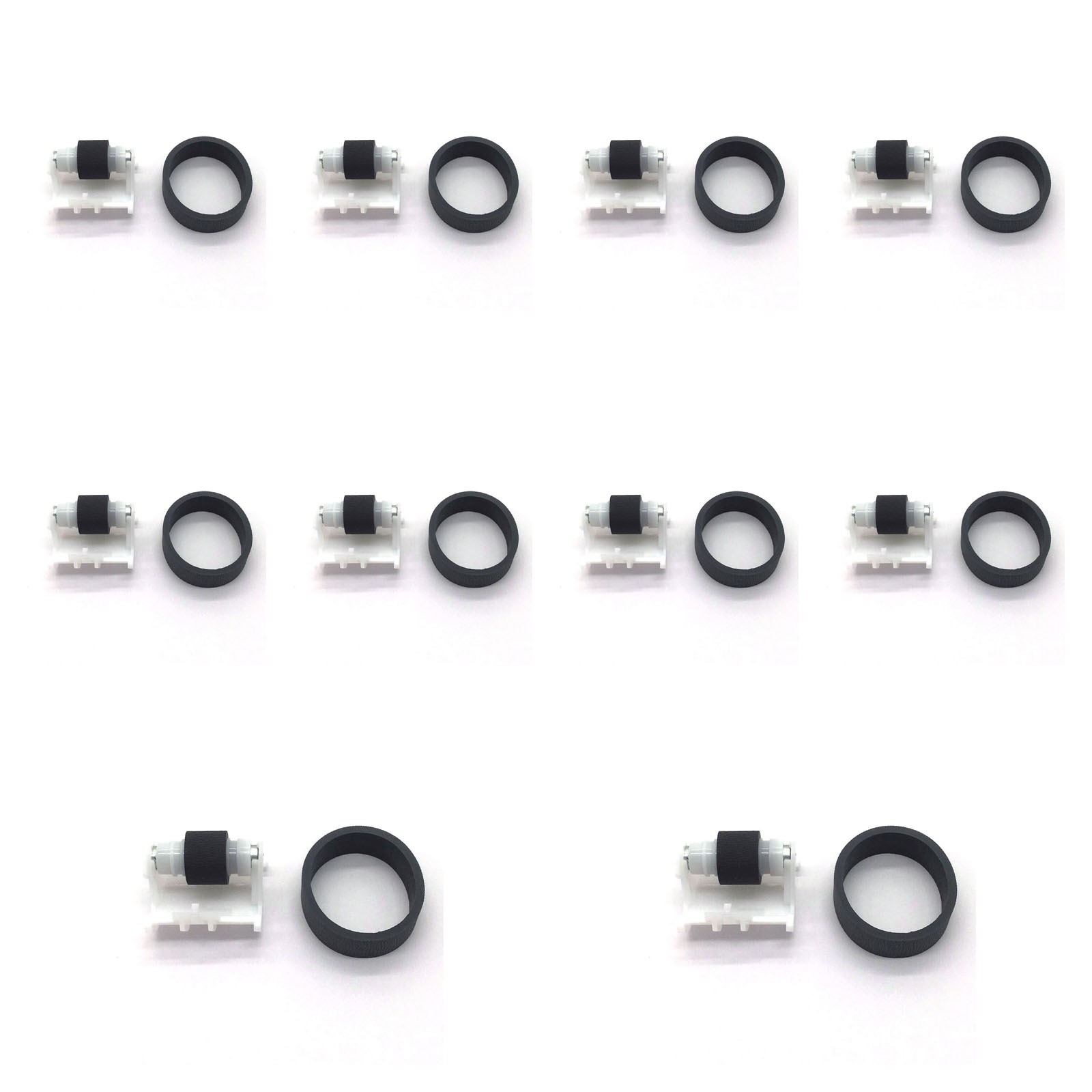 10sets Feed Separation Pickup Roller Rubber Tire For EPSON L4151 L4153 L4156
