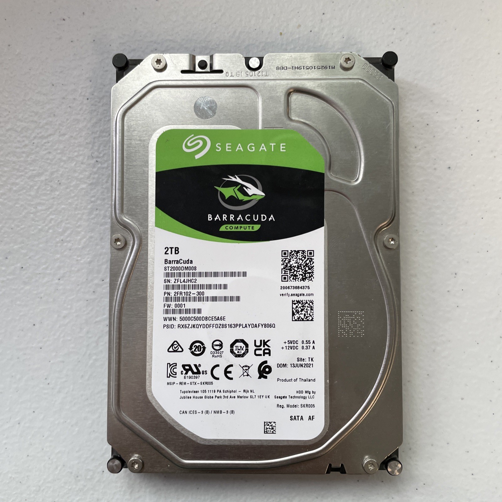 Seagate BarraCuda HDD ST2000DM008 2TB 3.5 Desktop HDD - Crystal Disk #2 | Good