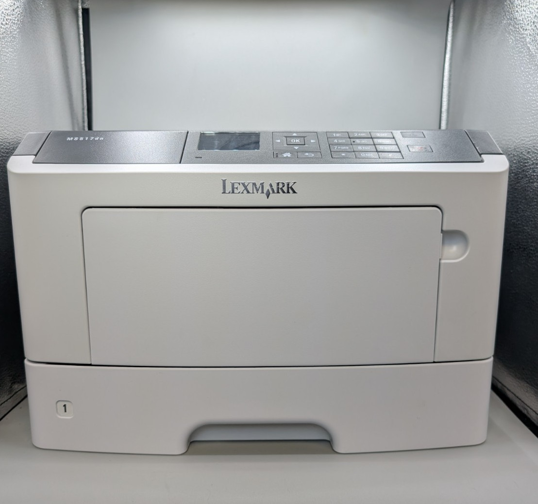 Lexmark MS517dn Monochrome Laser Printer Duplex Network 17837K Page Count Tested