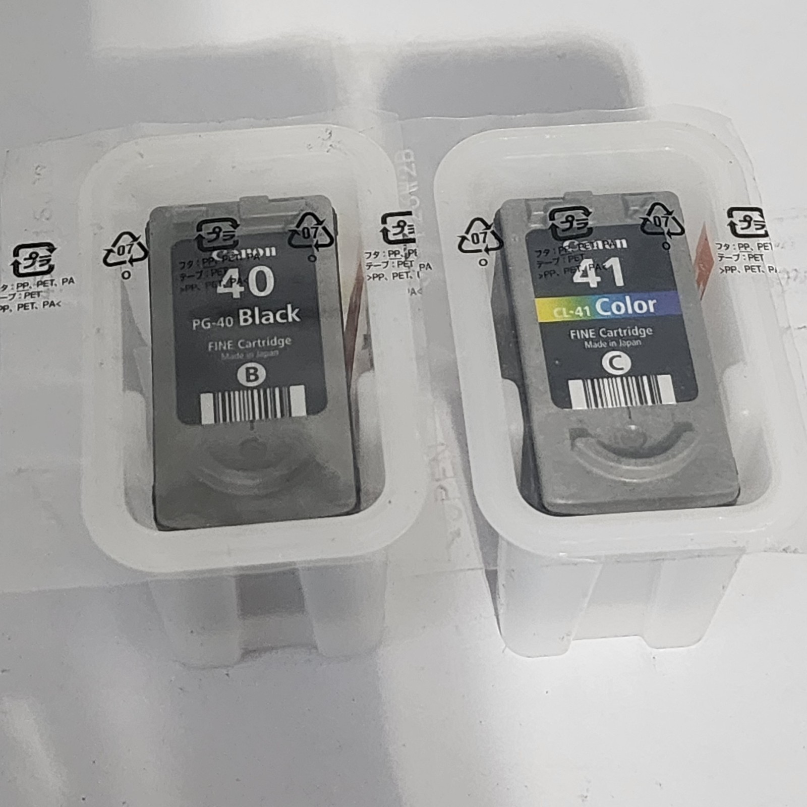 Canon PG-40 Black + CL-41 Color Ink Cartridge Genuine New Sealed Set Of 2