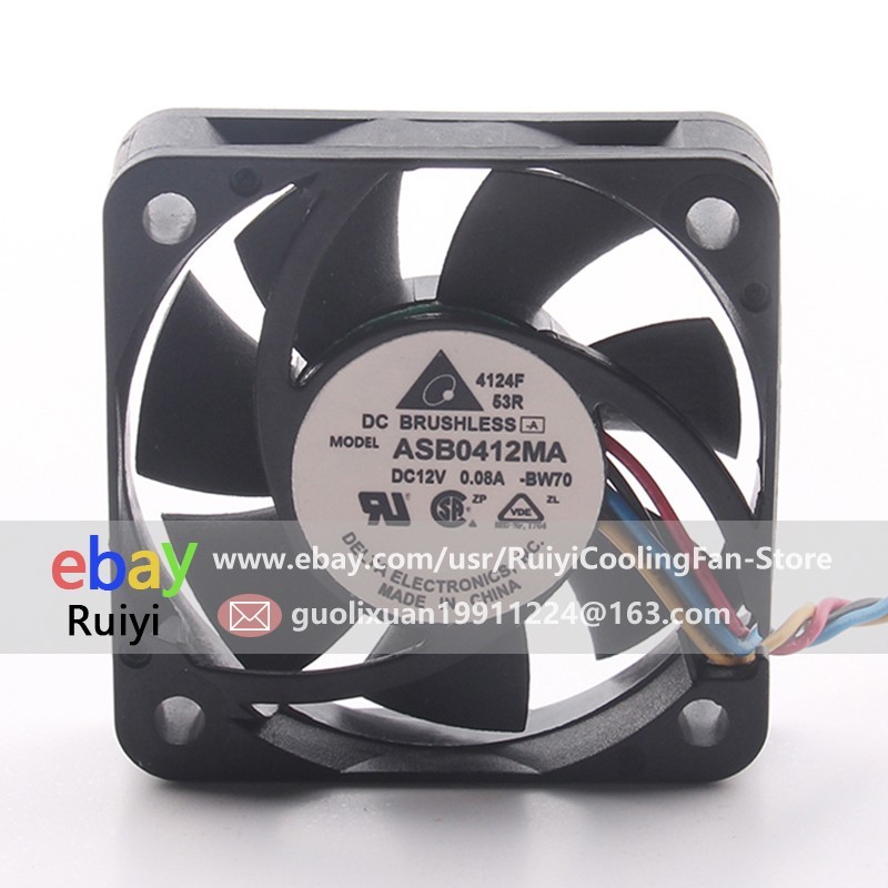 Delta ASB0412MA DC12V 0.08A 4010 40X40X10MM 4-wire PWM quiet Axial Cooling Fan