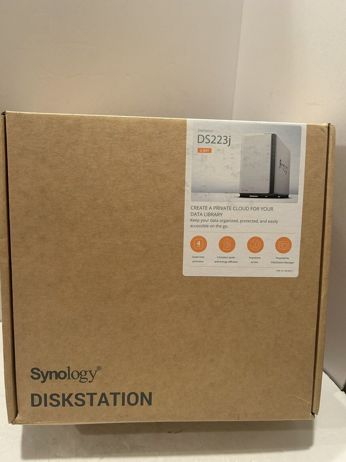 Synology 2-bay DiskStation DS223j (Diskless) with Original Packaging