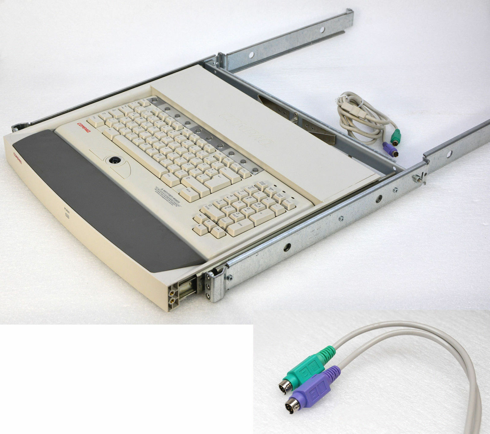 Ps/2 Keyboard With Trackball With Rails FÜR48CM 19 \