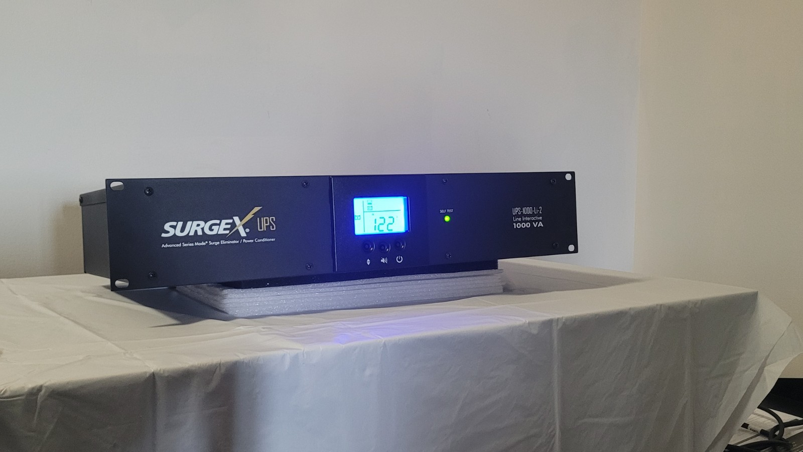 SurgeX 2ru 1000VA Line Interactive UPS 6 Out 15A Adv. Series Mode EMI/RFI Filter