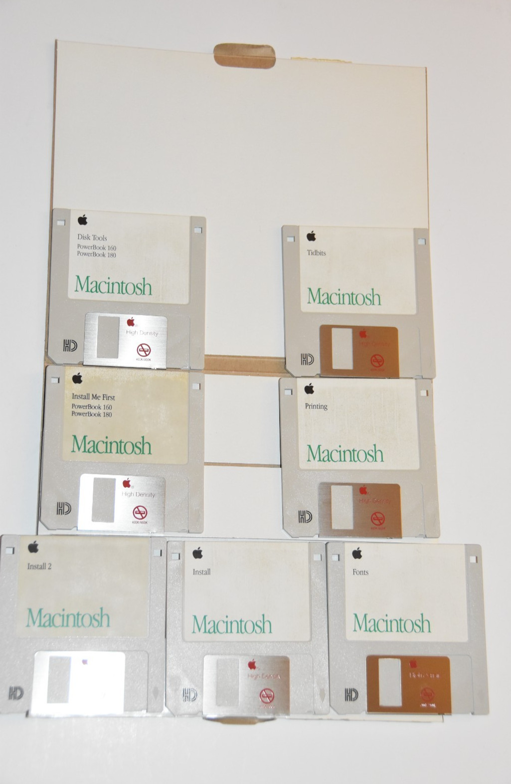 1991 Vintage Apple Macintosh System Disks 914-0363-B PowerBook 160 180 Software