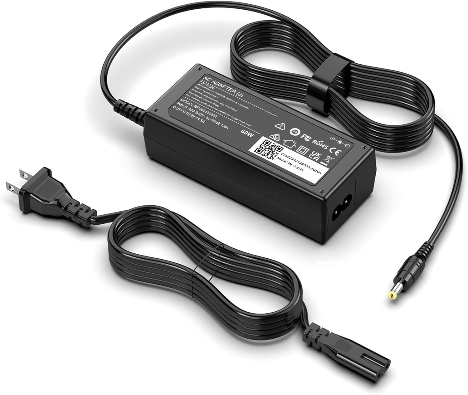 12V Ac Dc Adapter Power Cord for Insignia 32" NS-32D312NA15 NS-32D220NA16 LED TV