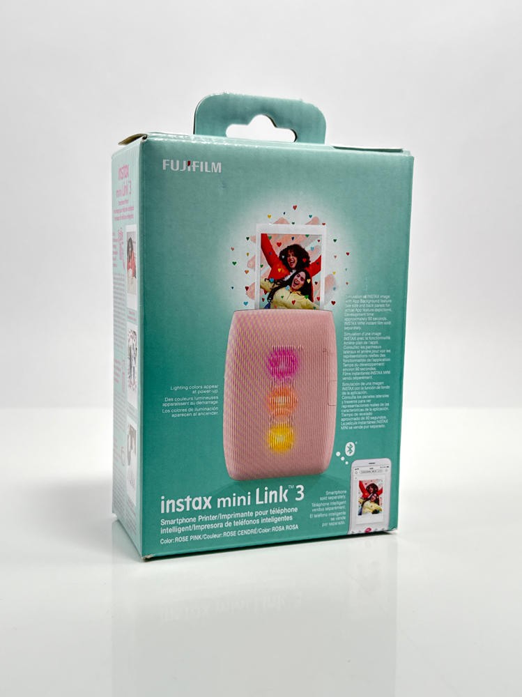 Fujifilm Instax Mini Link 3 Smartphone Printer Rose Pink Bluetooth Portable