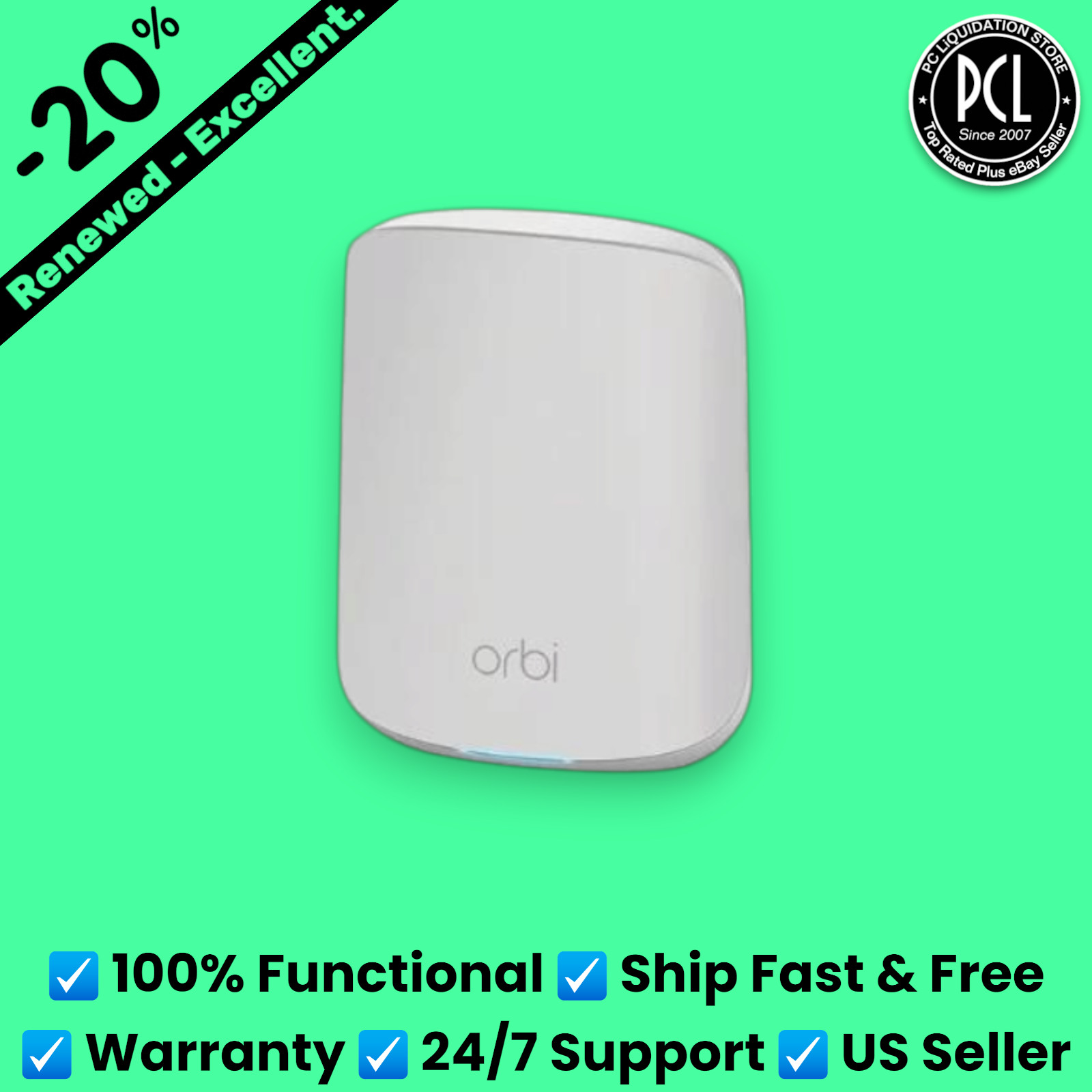 ✅ Netgear Orbi Satellite RBS350 1.8Gbps Dual-Band Mesh WiFi 6 Add-on AX1800 ✅