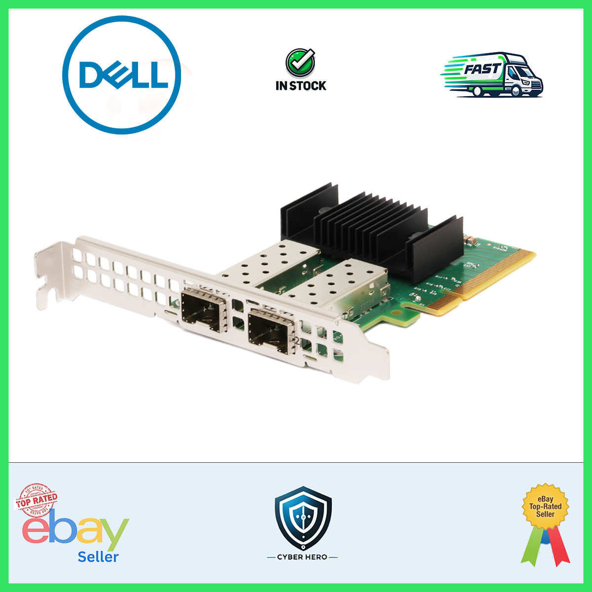 New Dell Mellanox ConnectX-6 Lx PCIe SmartNIC PN: CX631102A R5WK9