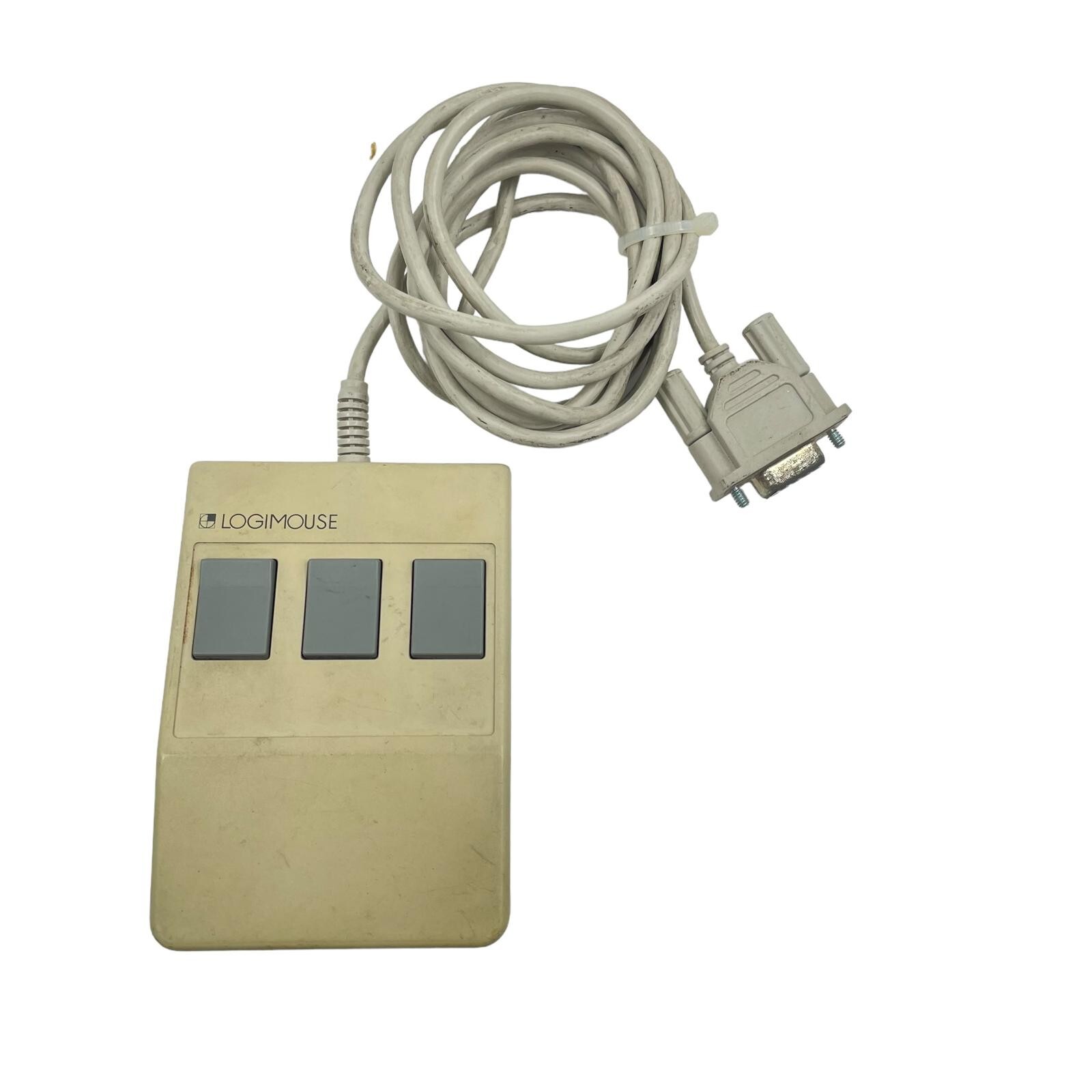 Vintage Logitech 3 Button Logimouse CH-1111 Romanel/Morges