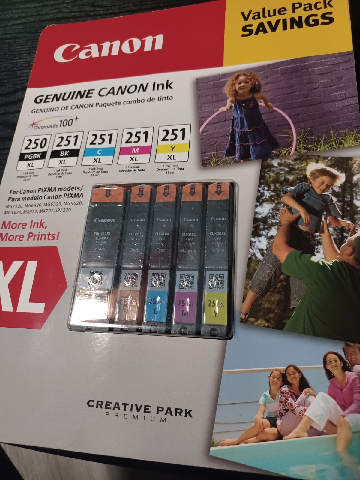 Sealed NIP Genuine Canon Ink XL Value Pack Creative Pack