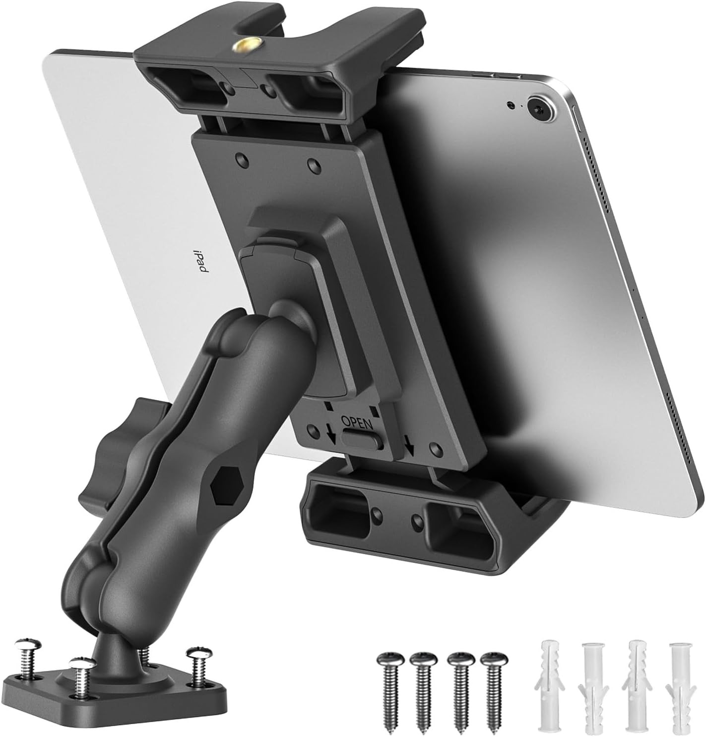 OHLPRO Car Tablet Holder - Heavy Duty Drill Base, Tablet Mount for Truck Compati