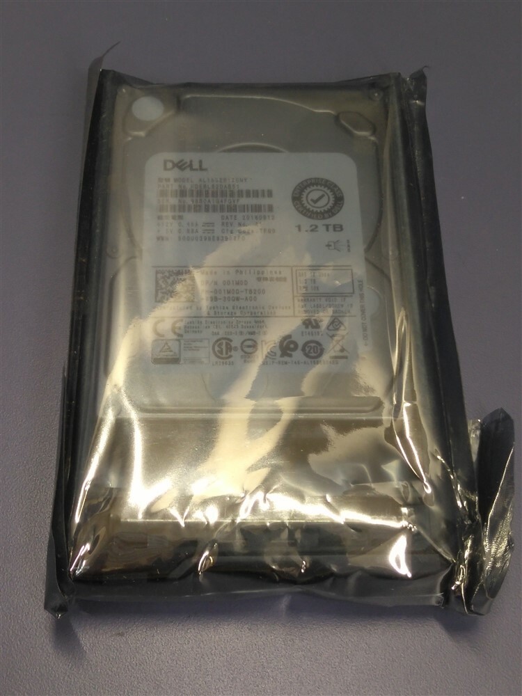 01M0D 001M0D NEW DELL POWEREDGE HDEBL82DAB51 1.2TB 2.5" 10K 12G SAS HDD in CADDY