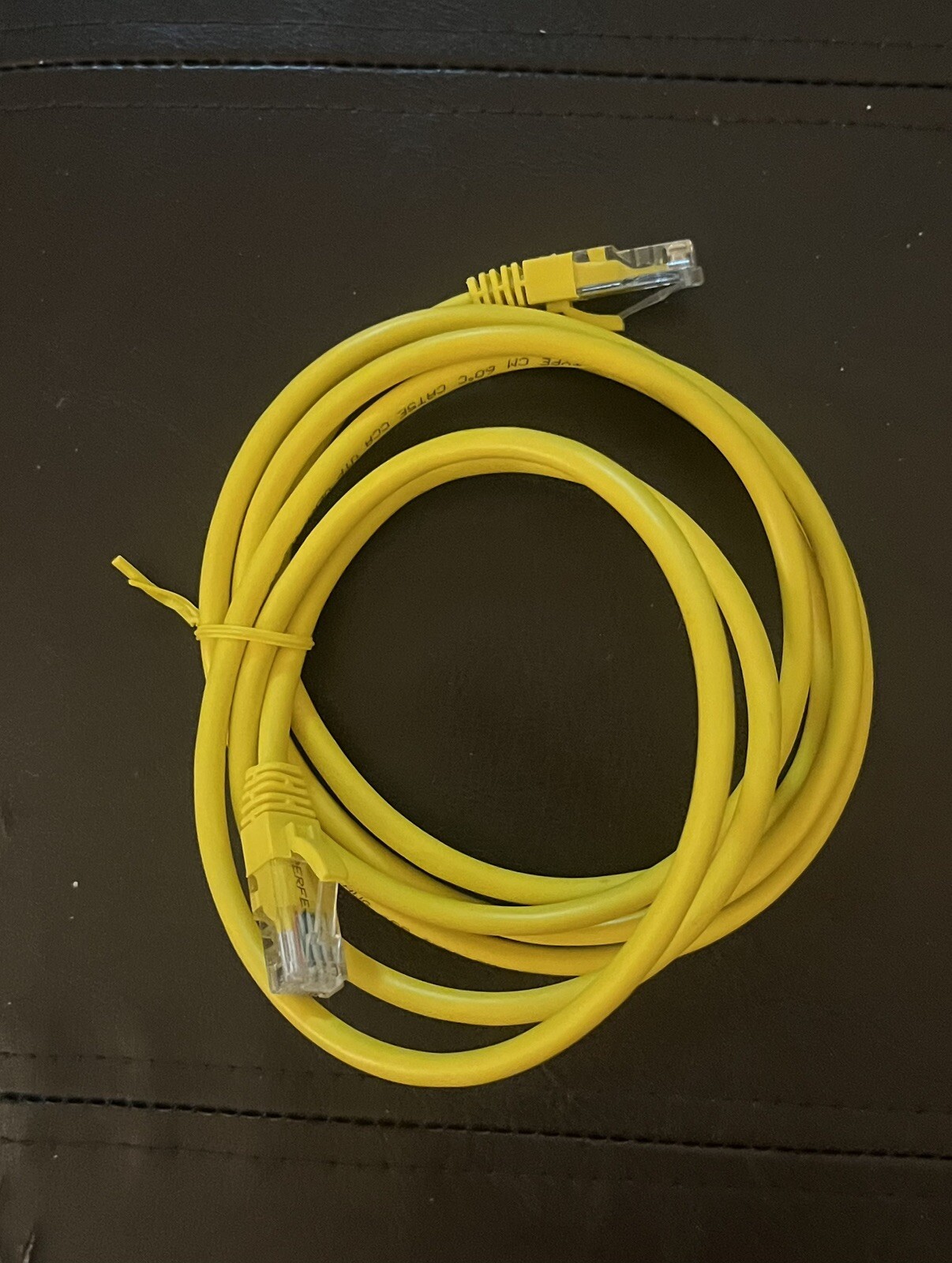 The product is a 6ft yellow Ethernet cable  Rohs
