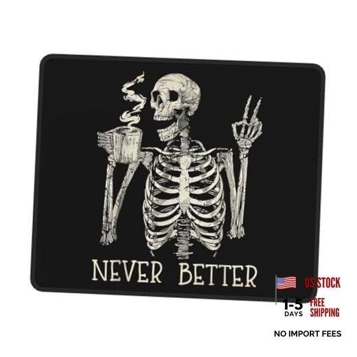 Skull Mouse Pad for Desk, Cute Skeleton Mouse Pads for Wireless Mouse, Funny