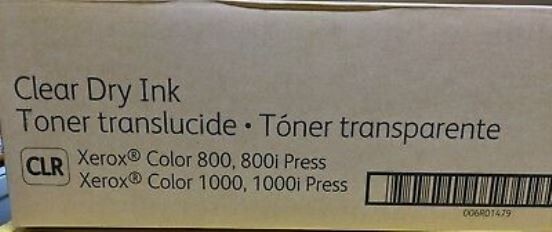 MOSTLY NEW GENUINE XEROX 006R01479 CLEAR Dry Ink Color Press 800 1000 -- 75%