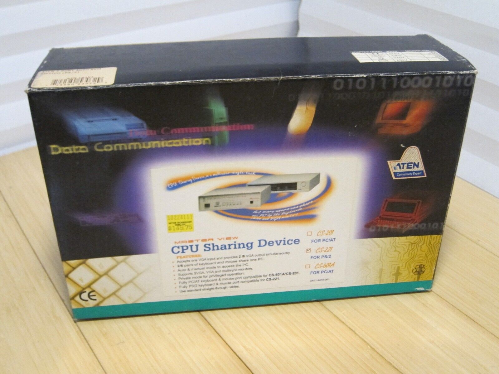 NOS ATEN Master View CS-221 KVM PS 2 Two Computer CPU Sharing Device