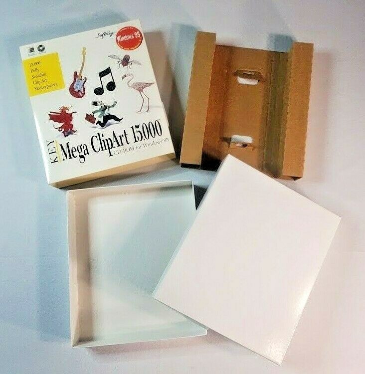 Softkey Mega Clip Art 15,000 for Windows 95 Big Box Only - Missing Software