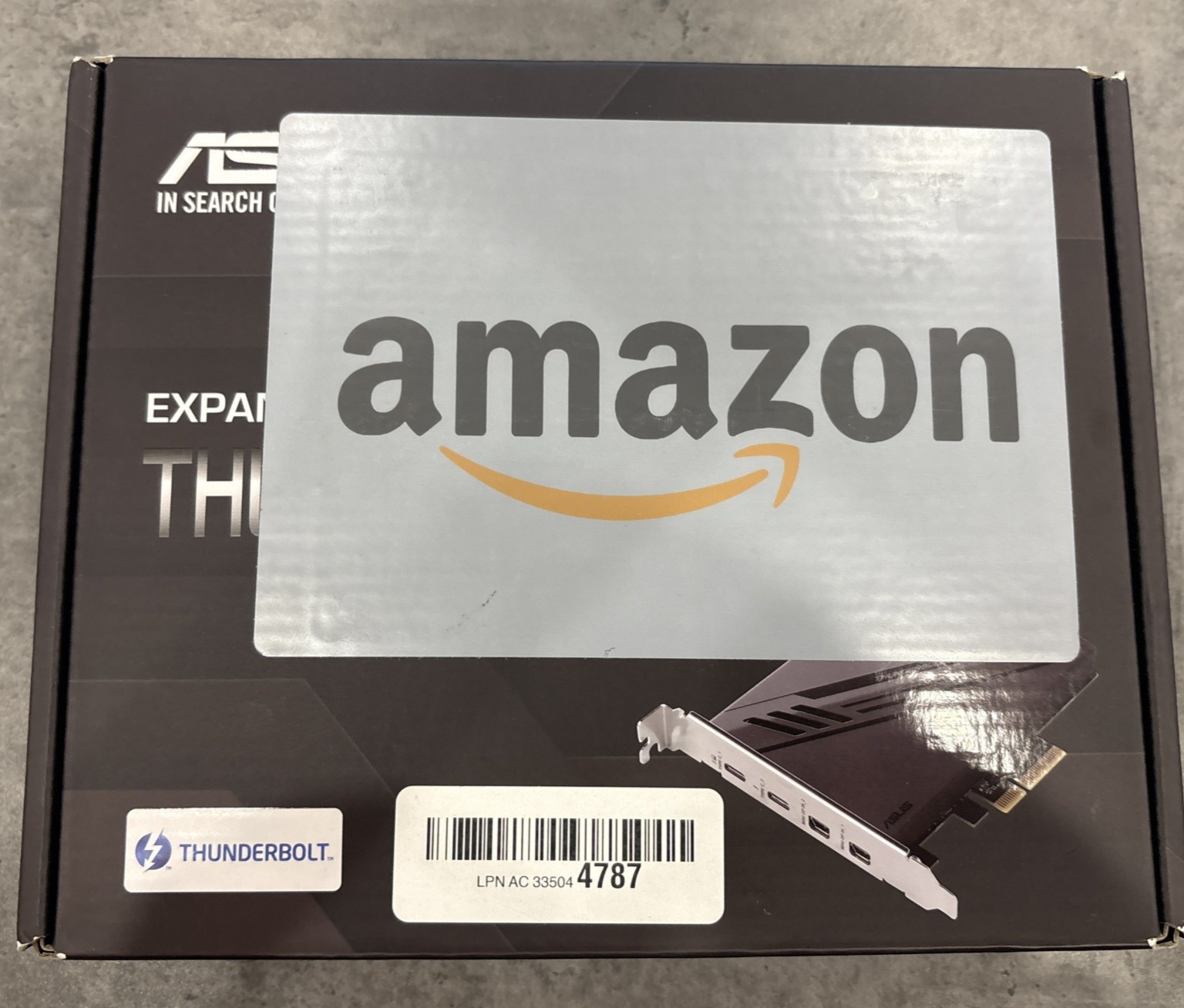 ASUS ThunderboltEX 4 PCIe Expansion Card Thunderbolt 4 USB4 Dual USB-C 40Gbps