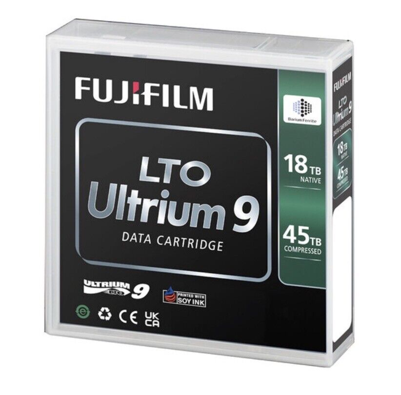 Fujifilm LTO Ultrium9 18TB Native 45TB Compressed Tape Cartridge w/Case 16659047