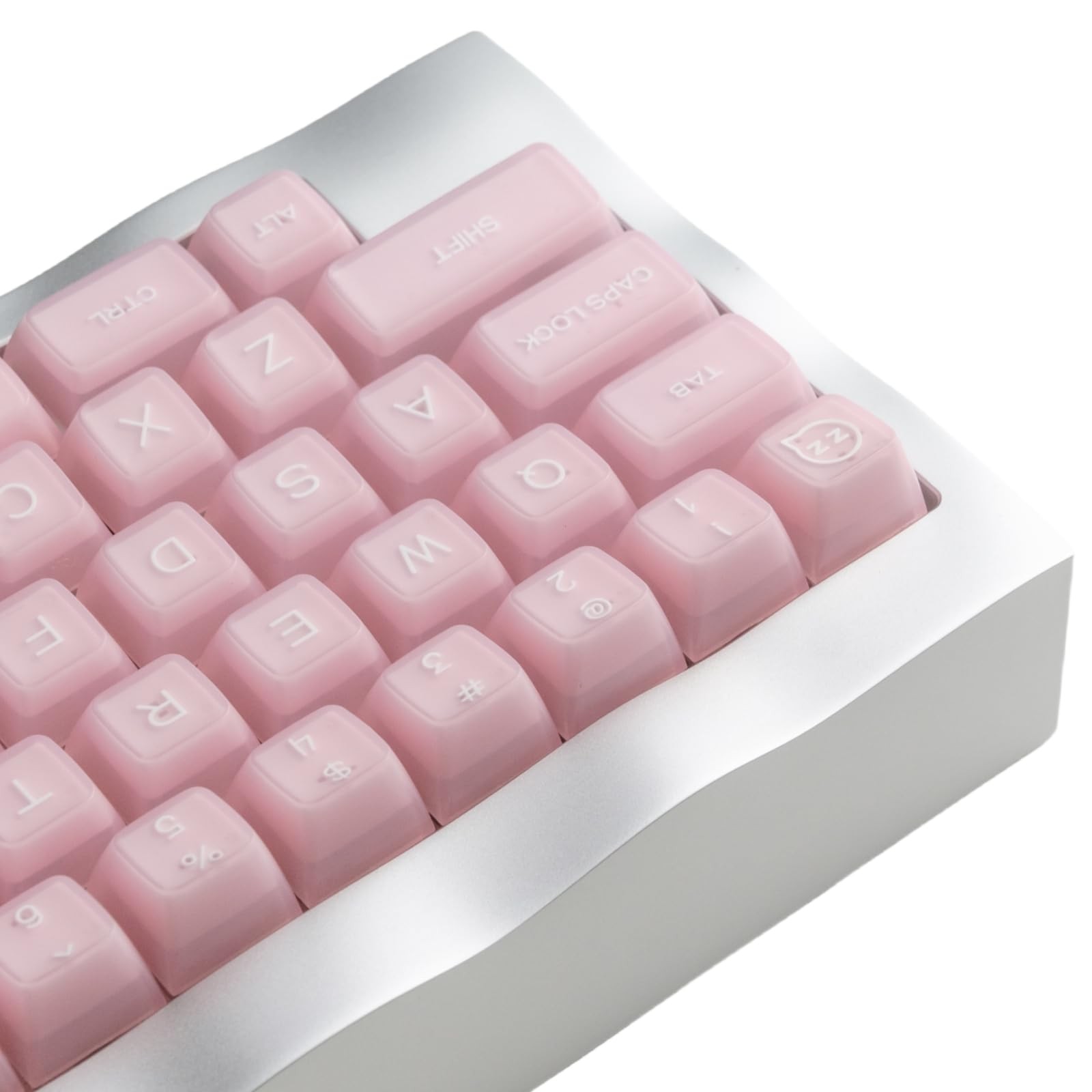 ULTRAEQUIP Keycap Set Pink Jade, 160 Keys RSA Profile PBT Keycaps Double Shot...