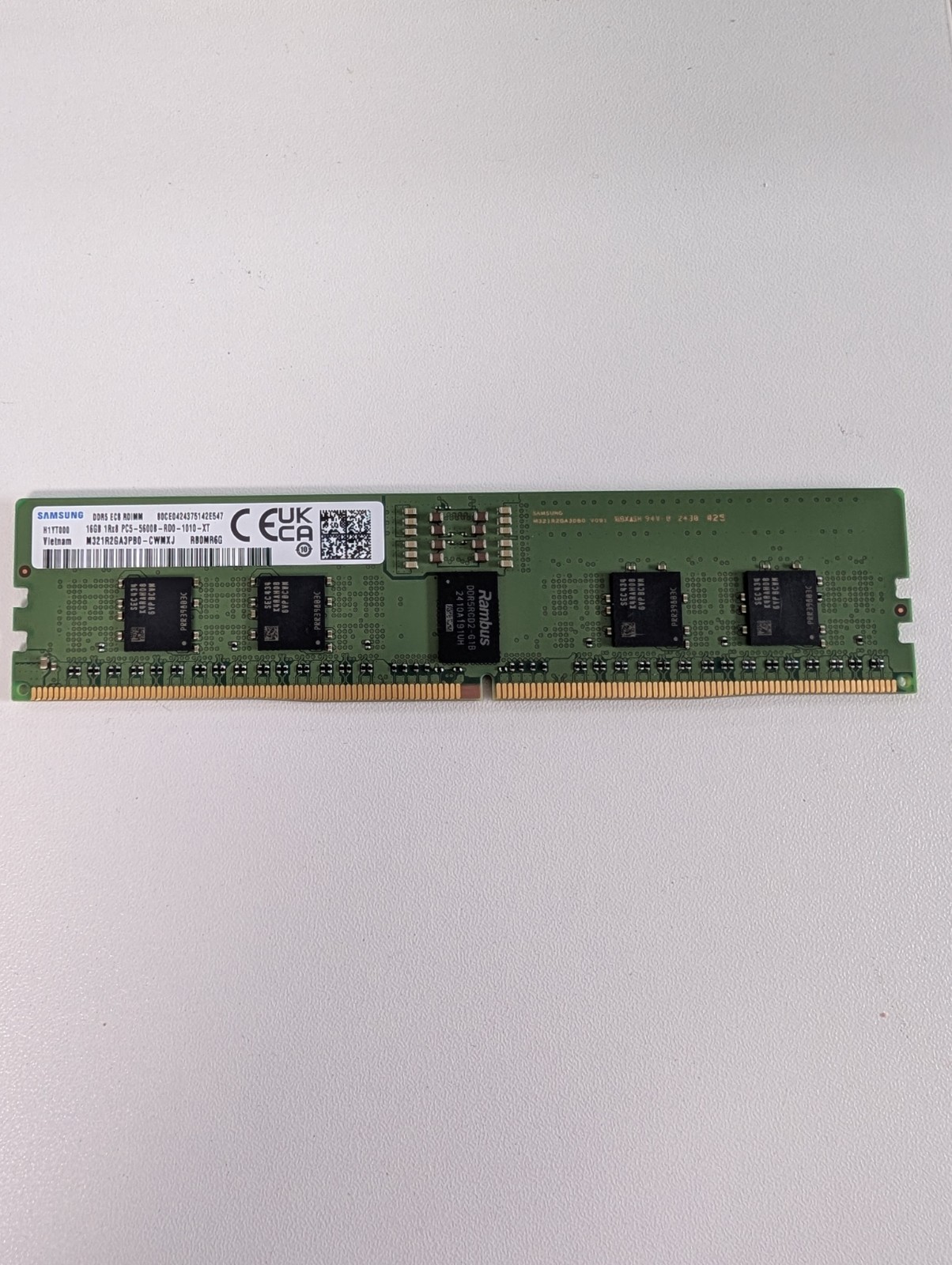 Samsung 16GB 1x16GB DDR5 5600 CL46 1Rx8 ECC RDIMM M321R2GA3PB0-CWMXJ