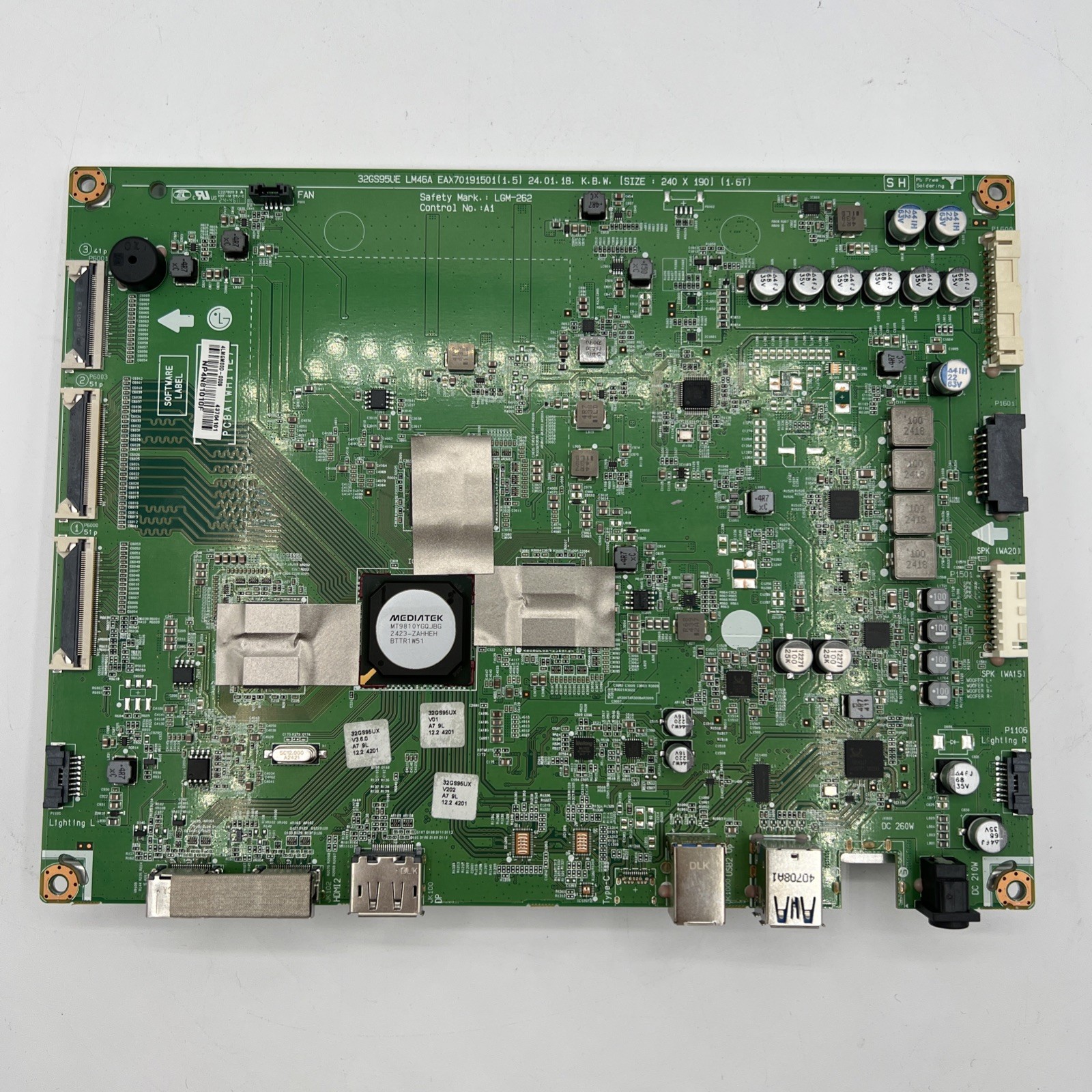 LG UltraGear 32GS95UE-B 32" OLED Gaming Monitor EAX70191501 1.5 Main Board