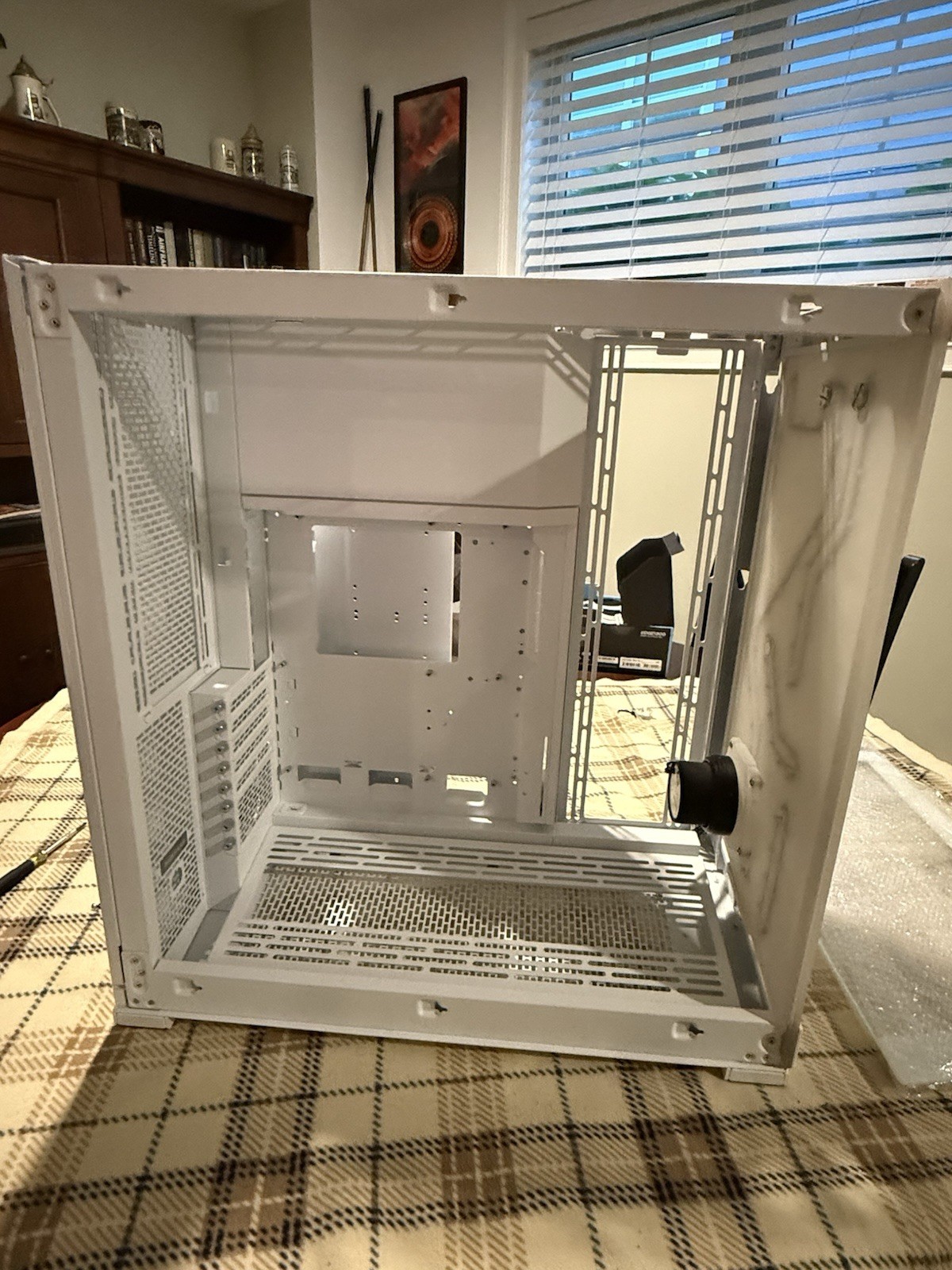 Phanteks Nv9 White Pc Case With Performance Pcs custom Front Panel distro plate