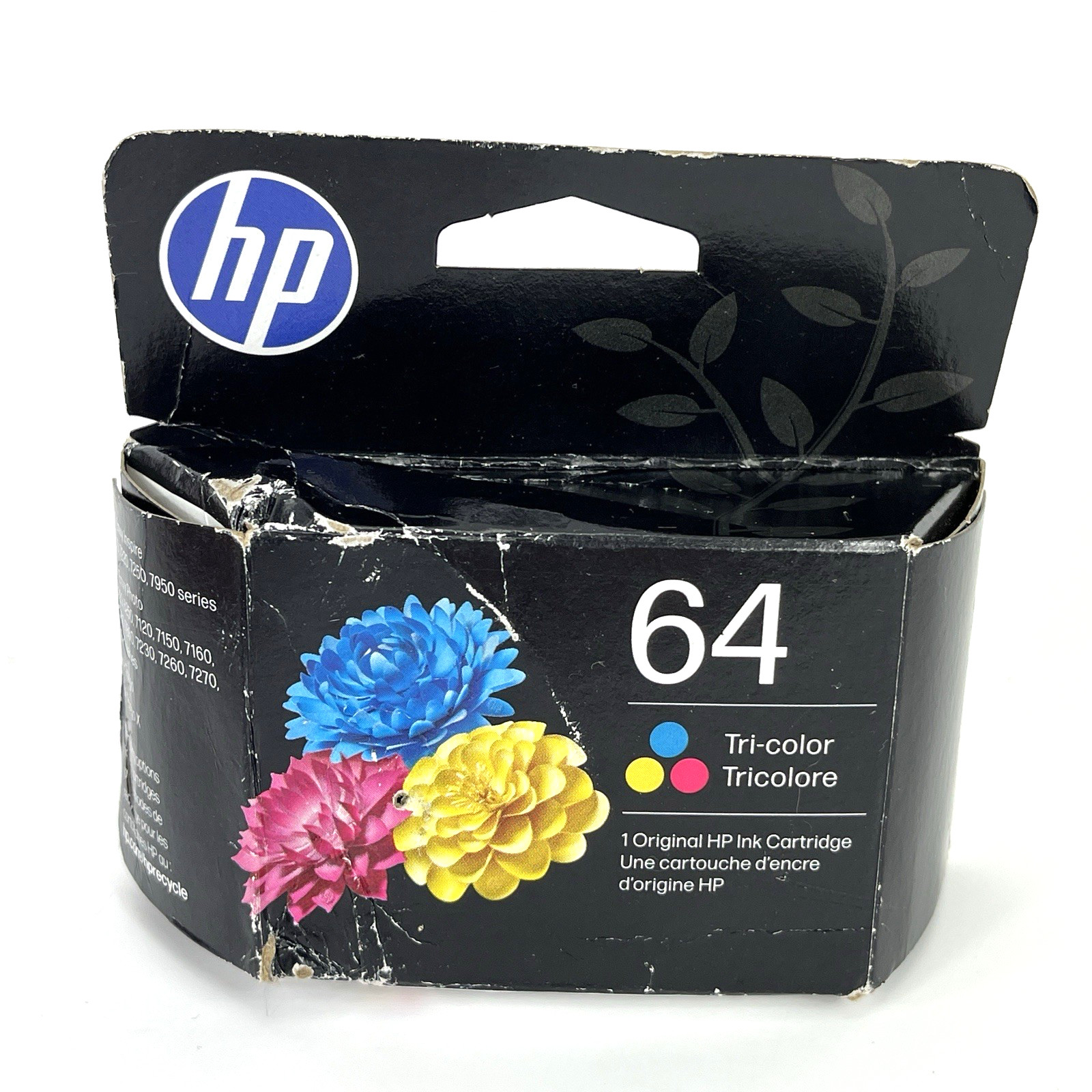 HP 64 Tri-Color Ink Cartridge N9J89AN EXP OCT 2027 | Sealed