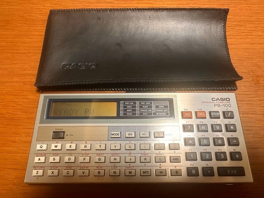 CASIO PB-100 Pocket Computer Vintage Electronic Calculator Junk Condition