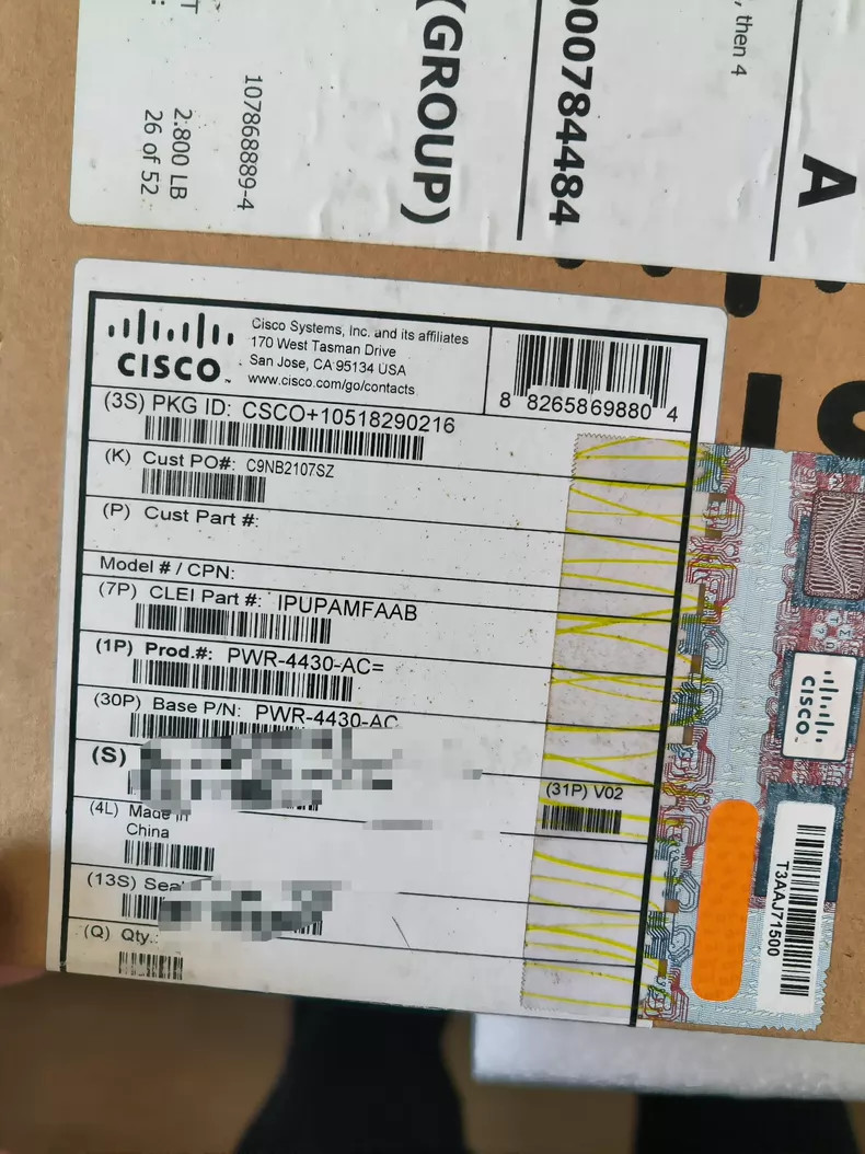 1 PC Cisco PWR-4430-AC AC Power Supply for Cisco ISR 4430 FAST SHIPPING DHL