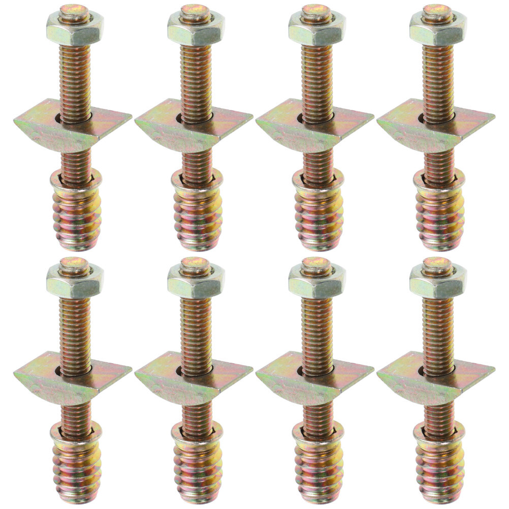 8 Sets Bed Replacement Parts Cabinet Connecting Fitting Screws Replacement Set