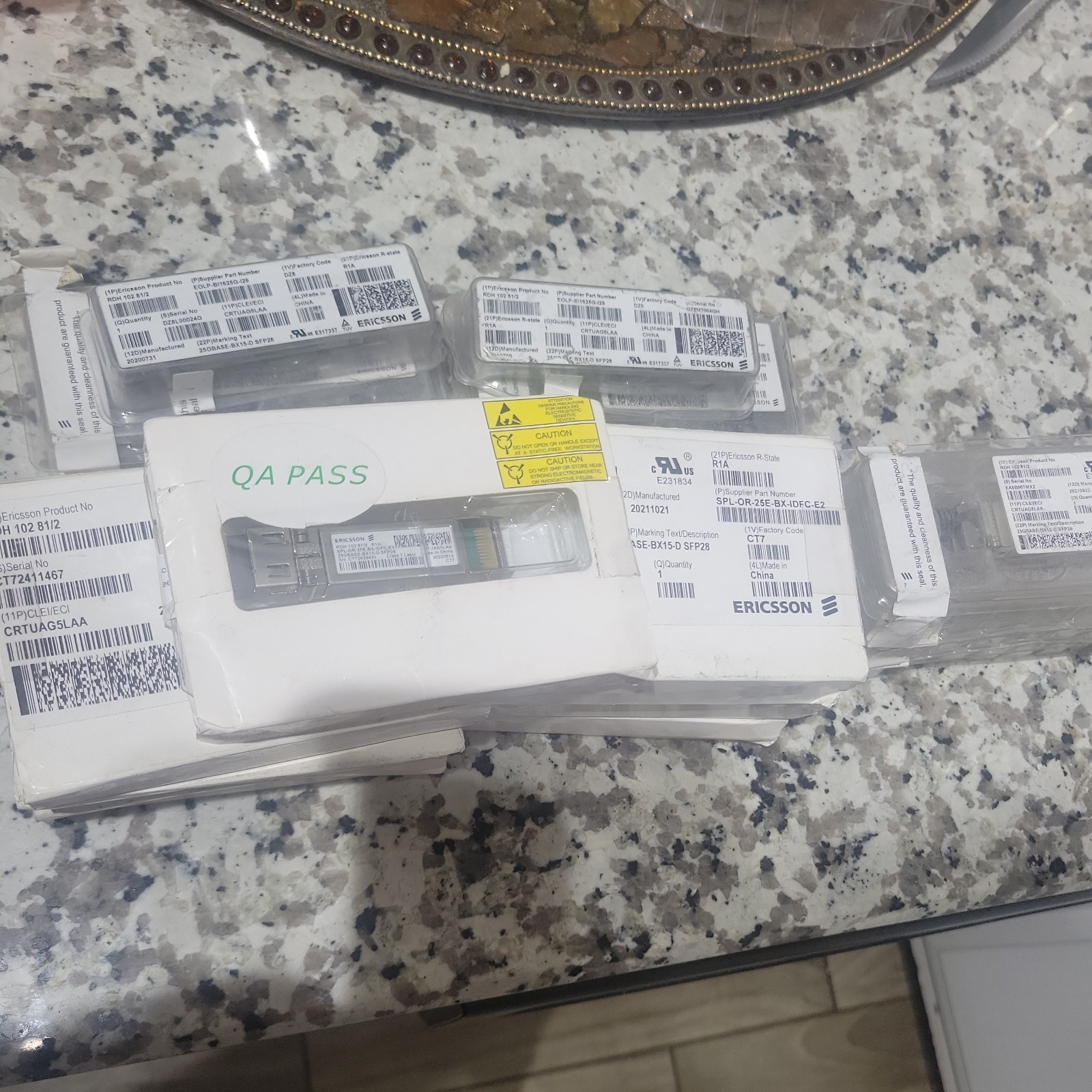 Ericsson RDH102 81/2 R1A OPTICAL SFP PRI 25GIG BASE CPRI SEALED PACKAGE