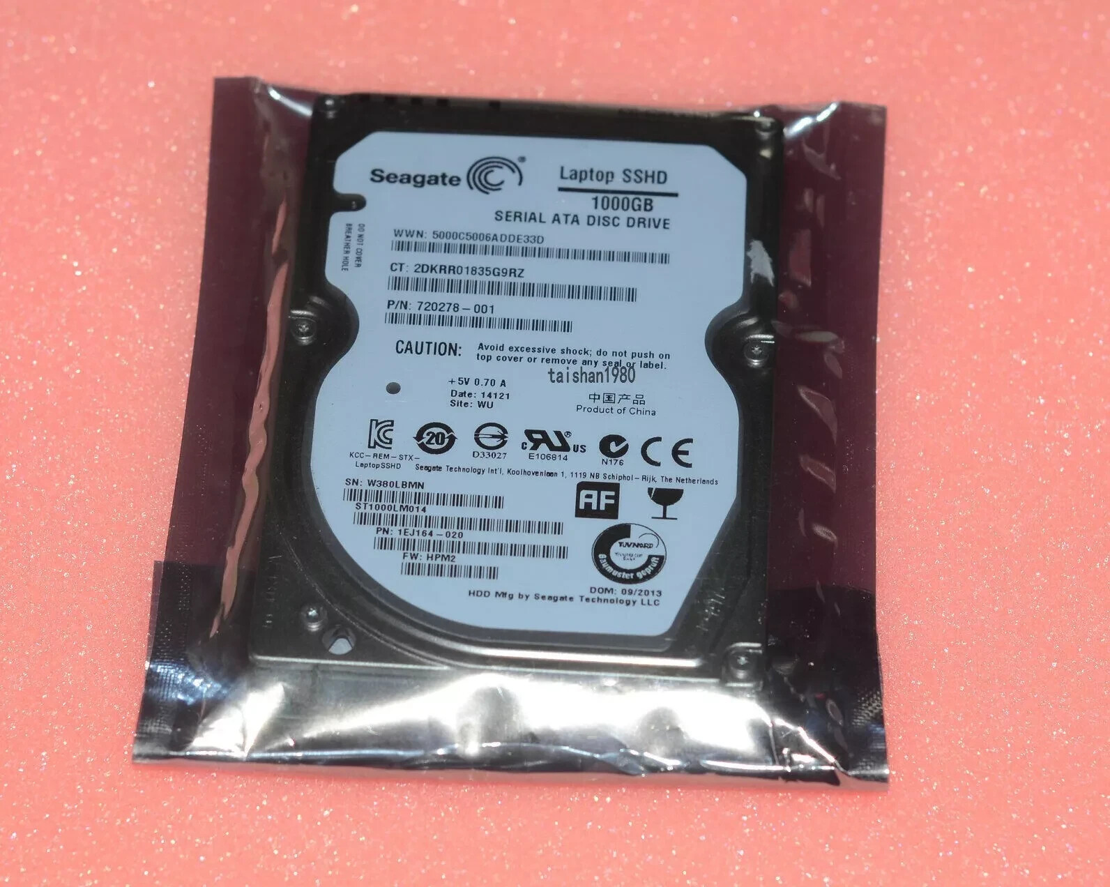 Fit FOR Seagate 1TB ST1000LM014 64MB 2.5" SATA SSD Laptop Solid State Hybrid HDD