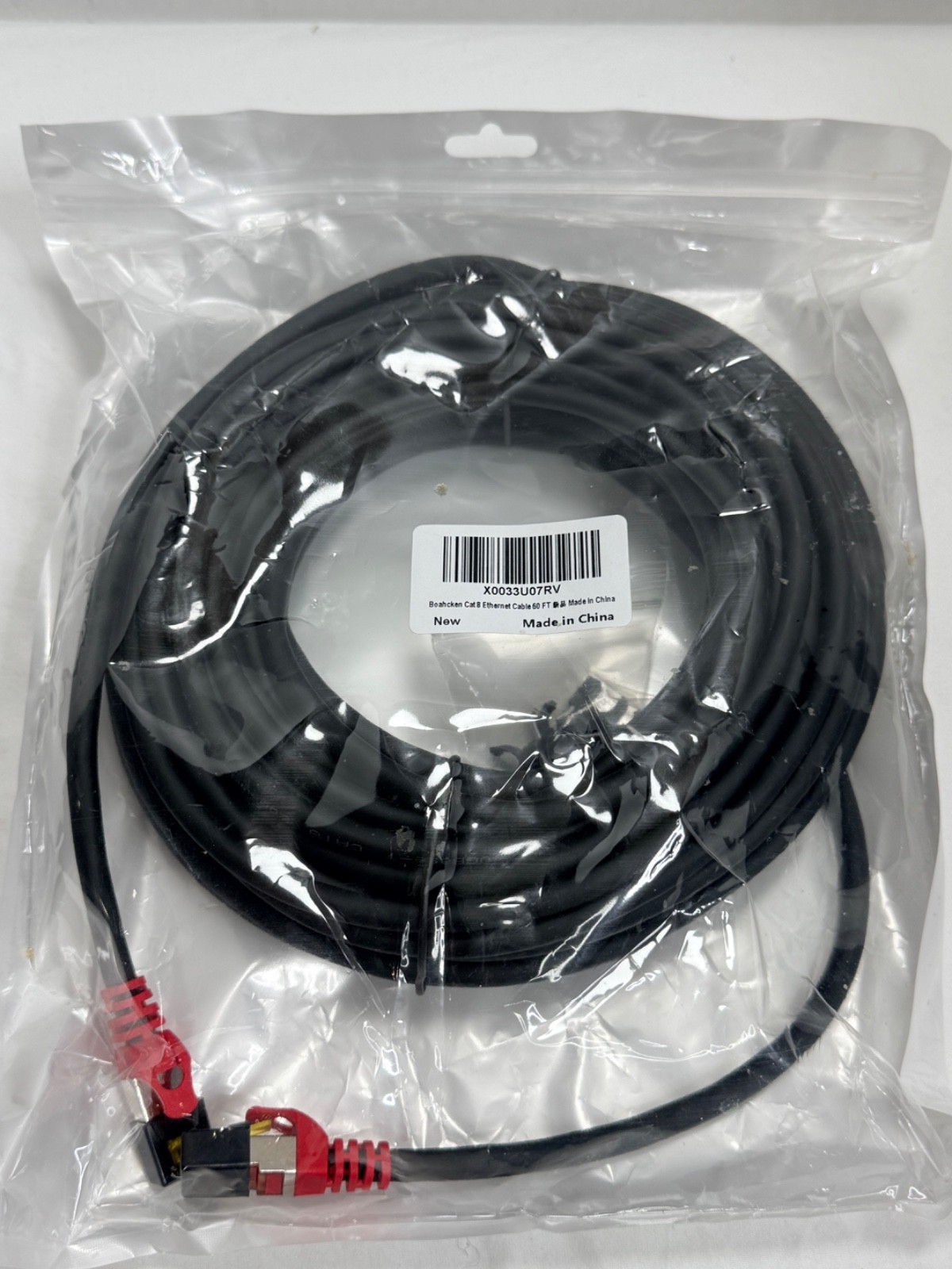 NEW Boahcken 50 FT Cat 8 Ethernet Cable - 40Gbps 2000MHz High Speed - Black