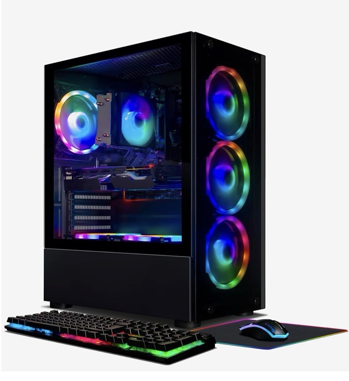 STGAubron Gaming PC Computer Desktop, Radeon   RX 580 4G GDDR5, Intel i7 Xeon E5