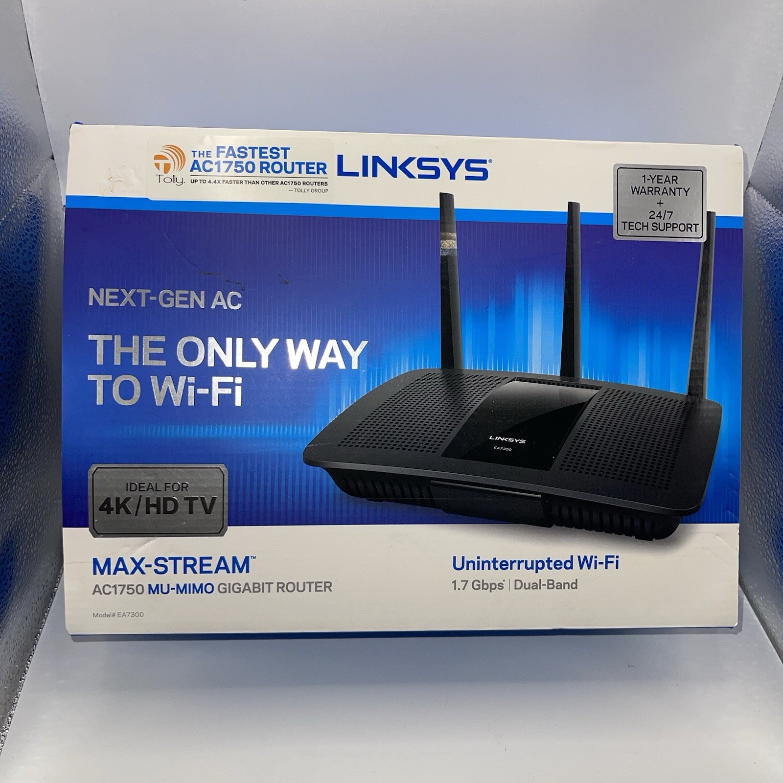 Linksys AC Max-Stream AC1750 EA7300  MU-MIMO Gigabit Router 1.7 Gbps Dual Band