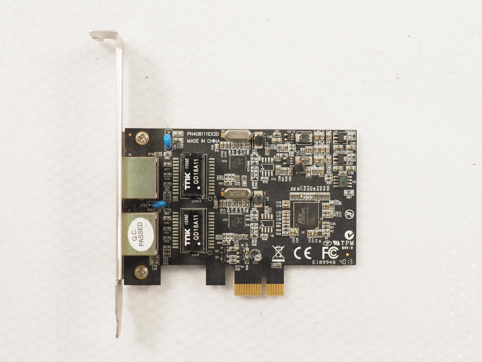 Syba SY-PEX24028 2 Port Gigabit Ethernet PCI-e x1 Network Card High Profile