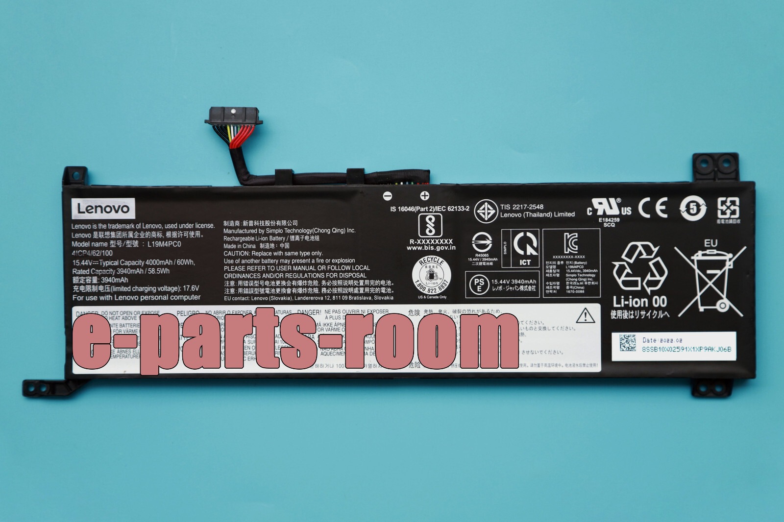 L19C4PC0 L19M4PC0 New Genuine Battery for Lenovo Legion 5 R7000 Y7000 2020 Year