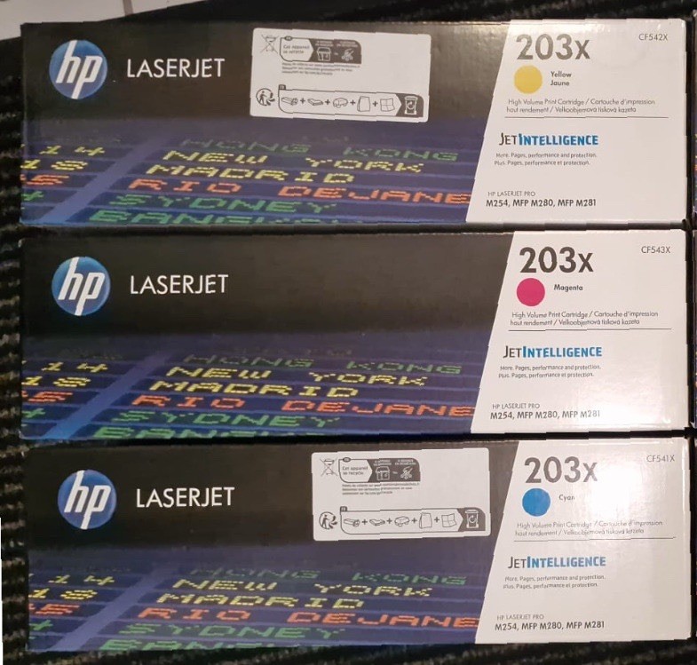 Genuine HP Toner Cartridge 203X Multipack for M254dw M254nw MFP M280nw M281fdn