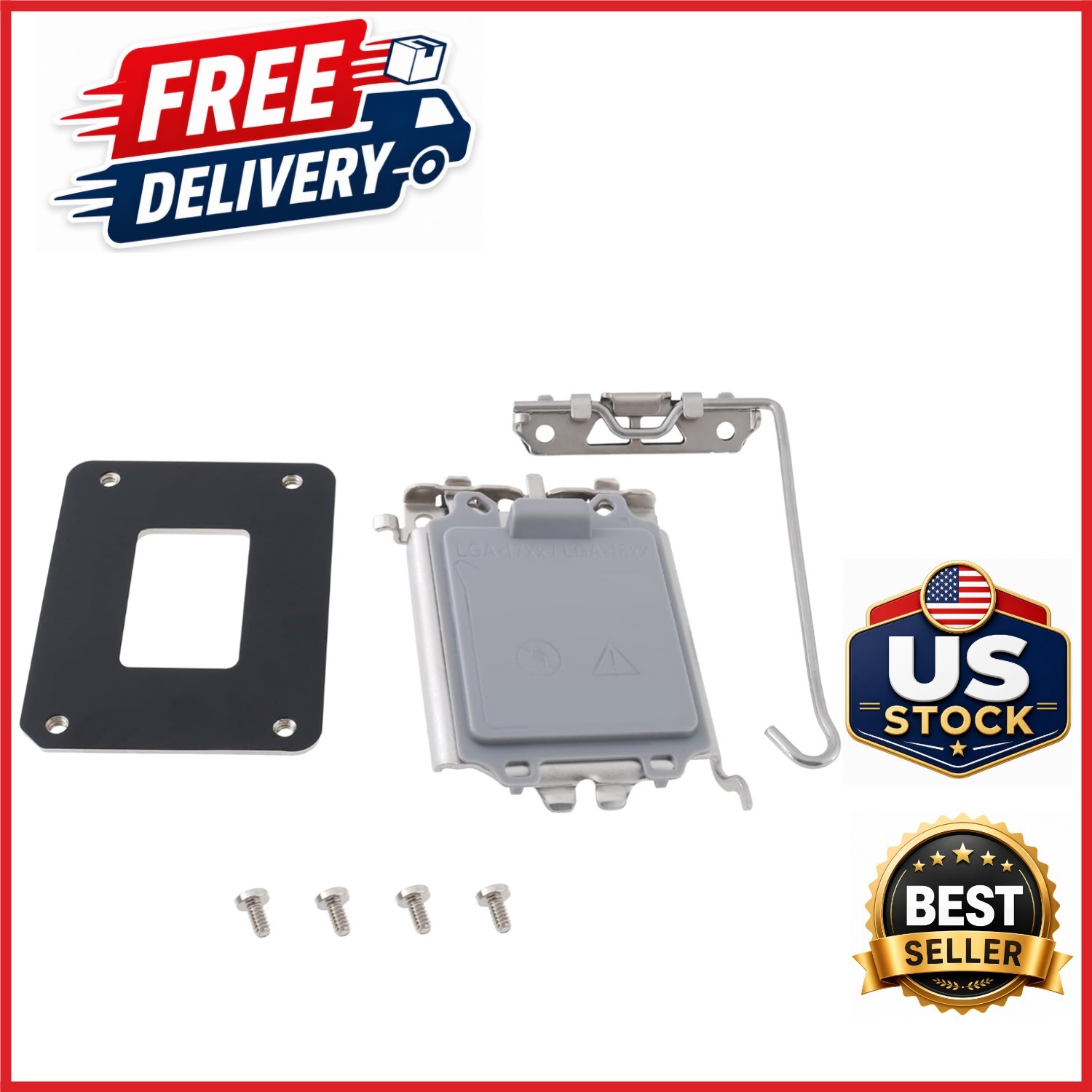 1pc CPU Holder Bracket Frame for Intel Slots Easy Install Replacement Kit